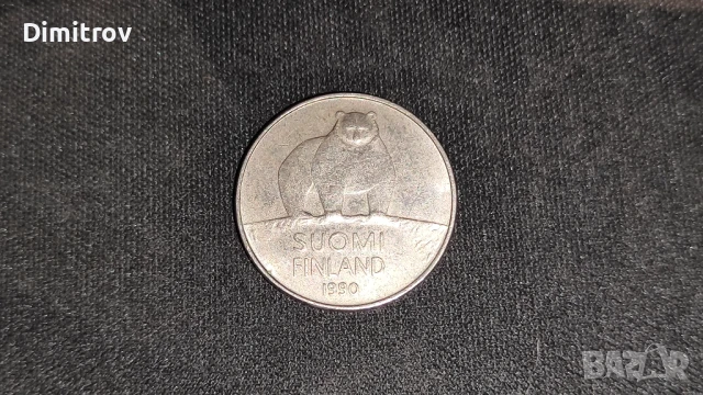 50 финландски пенита (1990), снимка 2 - Нумизматика и бонистика - 51360843