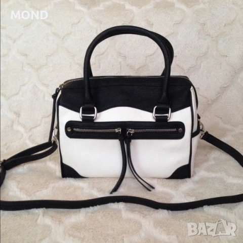 Дамска чанта Express - Black & White Purse, снимка 11 - Чанти - 52868356