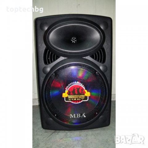 MBA Караоке MBA с 2 безжични микрофона,усилвател 12 инча ЦВЕТОМУЗИКА - ДИСКО СВЕТЛИНИ, снимка 2 - Караоке - 35230915