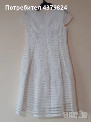 Нова немска дантелена бяла детска рокля р.134, р.146, снимка 2 - Детски рокли и поли - 49860151