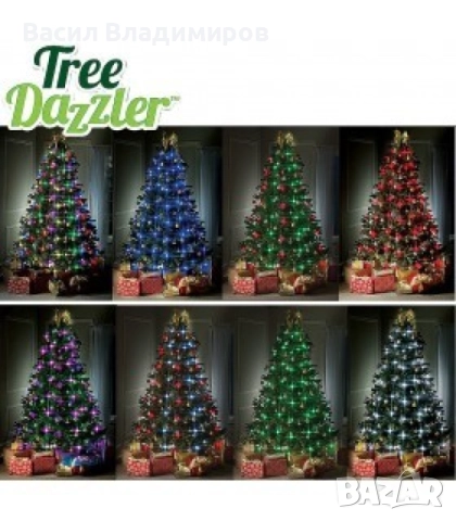 Коледни LED лампички за елха Star shower tree dazzler TV164, снимка 2 - Декорация за дома - 52683801