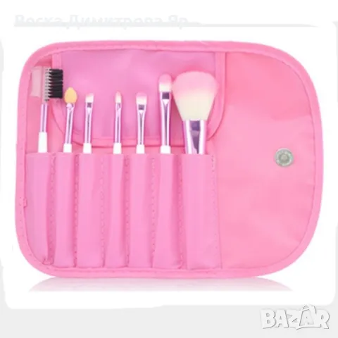 Сладък мини комплект от 7 четки за грим в чантичка HZS79, снимка 12 - Козметика за лице - 47729520