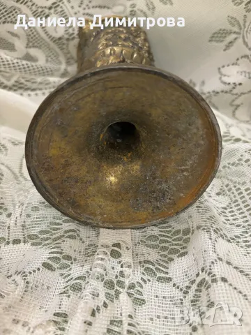 Великолепна барокова ваза, месинг, снимка 8 - Други ценни предмети - 48977074