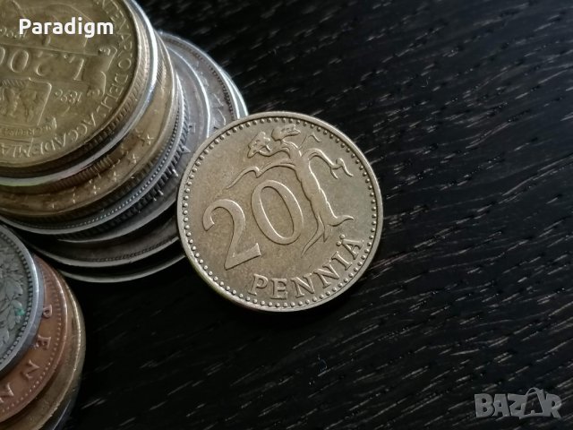 Монета - Финландия - 20 пения | 1980г., снимка 1 - Нумизматика и бонистика - 28646848