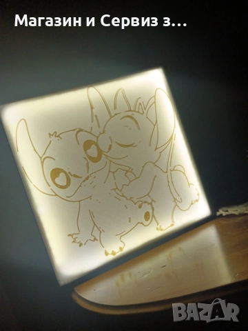 3Д Лампа на Стич