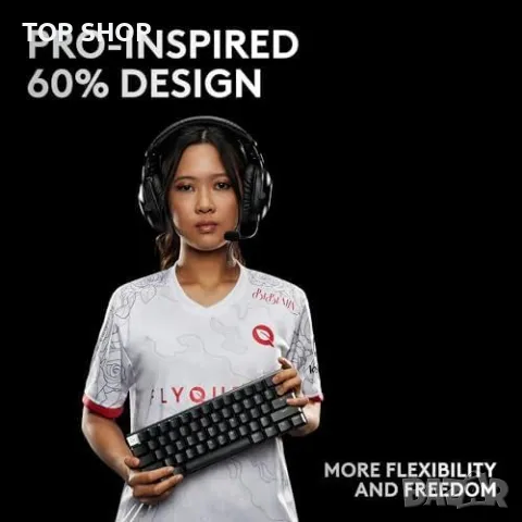 Нова Logitech PRO X 60 LIGHTSPEED Механична Клавиатура RGB Безжична, снимка 8 - Клавиатури и мишки - 49604535