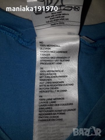 Bergans of Norway Bloom Wool Tee (S) мъжка блуза мерино, снимка 5 - Тениски - 32522482