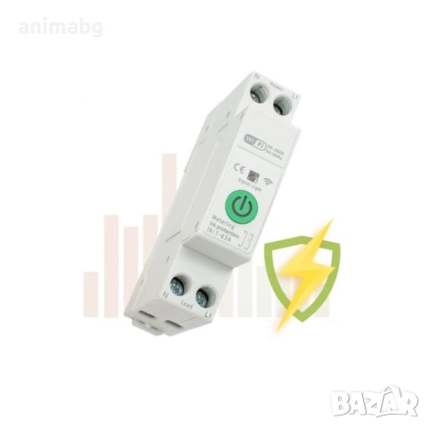 ANIMABG Многофункционален смарт Tuya WiFi 1-63A 1P+N електромер,Прекъсвач, Предпазител, снимка 3 - Друга електроника - 53415025