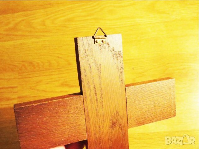 Стар кръст разпятие Христово, Исус Христос 22 х 16 см  със орнаменти и  светии от бронз религия, снимка 3 - Антикварни и старинни предмети - 35417142