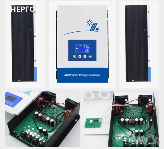 MPPT 100A соларен контролер 100А – 12V 24V 36V 48V вход до 150v Висок клас, снимка 6 - Аксесоари и консумативи - 43112160
