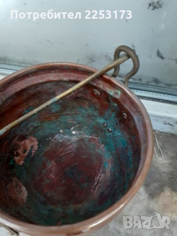 Медно менче(котле) от Дания, снимка 2 - Декорация за дома - 32920562