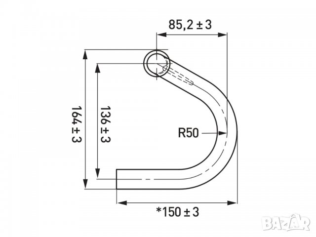 Pro PLT Round OS Dropbar кормило за шосе и гравъл, 440мм, снимка 9 - Части за велосипеди - 34988943