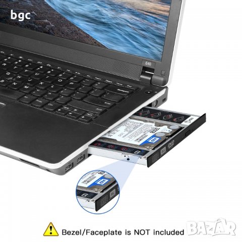Адаптер за Втори Диск HDD SSD за Лаптоп 9.5мм или 12.7мм SATA ODD-HDD Адаптер КЕДИ Втори, снимка 5 - Части за лаптопи - 26818237