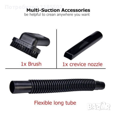 Мощна преносима автомобилна прахосмукачка за кола, снимка 7 - Прахосмукачки - 51526137