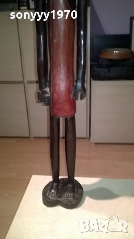 афро мъж-дървена фигура-92см-5кг-внос швеицария, снимка 3 - Колекции - 26377075