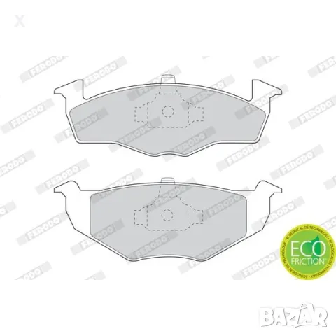 FERODO FSL1054 НАКЛАДКИ ПРЕДНИ VW Golf, Polo, Vento / SEAT Cordoba, Toledo, Ibiza 1991-2002 1H069815