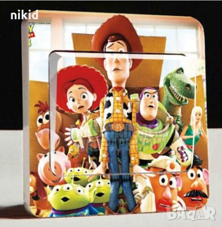 Toy Story Играта на играчките стикер за контакт ключ на лампа копчето