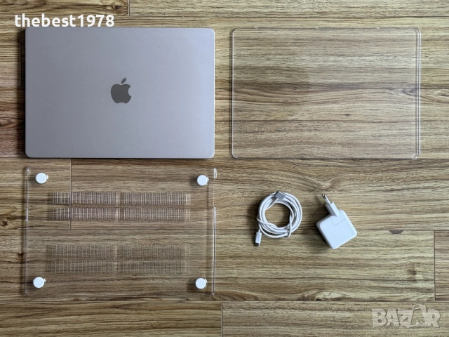 MacBook Air 15 M2`8 CPU/10 GPU/8GB RAM/256GB SSD/Бат 99%/Като Нов