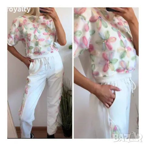 Дамски флорален комплект, снимка 3 - Комплекти - 49549187