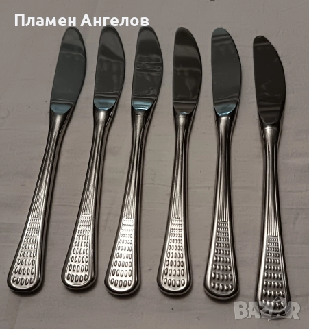 Ножове за хранене 6 броя. "Петко Денев" Габрово. , снимка 3 - Прибори за хранене, готвене и сервиране - 49537591
