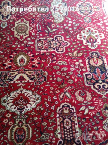 Продавам неупотребяван голям килим - тип персийски- 2.4м x 3.4м, снимка 2 - Килими - 50806855