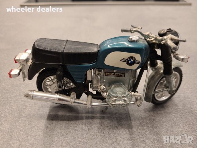 Метална количка - мотор BMW R75/5 мащаб 1:15 на Polistil, снимка 2 - Колекции - 39722816