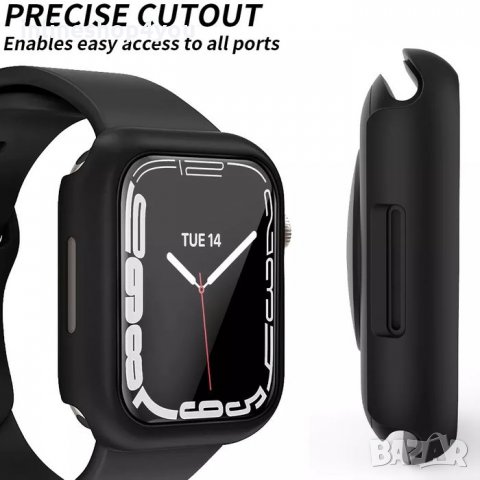 Удароустойчив Кейс Протектор за Apple Watch 7 6 5 SE 40 41 44 45mm 3D, снимка 5 - Аксесоари за Apple - 35430613