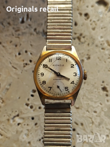 Ретро часовник Kienzle – работещ, Made in Germany, антимагнитен, снимка 3 - Мъжки - 51612702