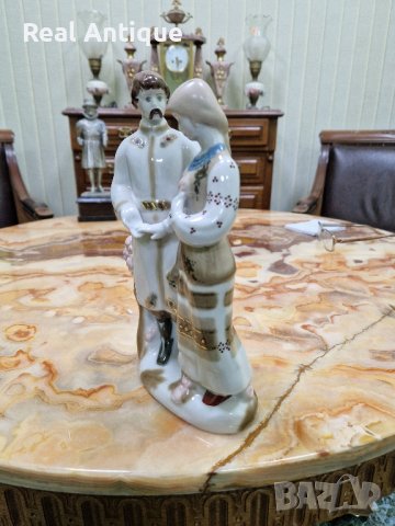 Чудесна много красива антикварна украинска порцеланова фигура статуетка композиция , снимка 2 - Статуетки - 43573001