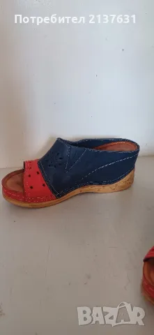 НОВИ ! ДАМСКИ  ОБУВКИ , САНДАЛИ  , ЧЕХЛИ  - ЕСТЕСТВЕНА КОЖА  - N 38, снимка 4 - Дамски ежедневни обувки - 50322382