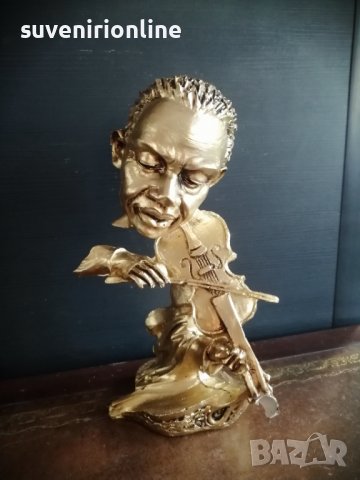 Декоративна статуетка музикант, снимка 4 - Статуетки - 39171749