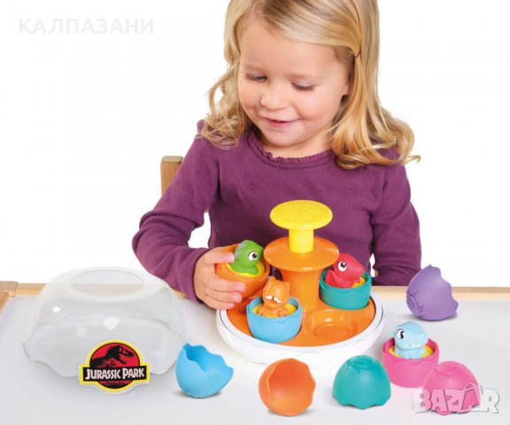 Завърти и излюпи динозавърските яйца Toomies Jurassic World, снимка 6 - Фигурки - 39367759