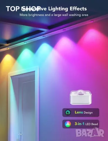 Govee RGBIC LED Постоянни външни светлини, снимка 4 - Лед осветление - 48776973