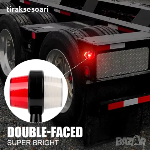 2 Броя 12-24V LED ЛЕД Диодни Странични Рогчета ТАКОЗ Странични Габарит, снимка 4 - Аксесоари и консумативи - 47869918