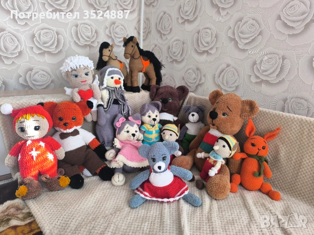 Плетени плюшени играчки, амигуруми, ръчна изработка, невероятен подарък, снимка 3 - Плюшени играчки - 52707695