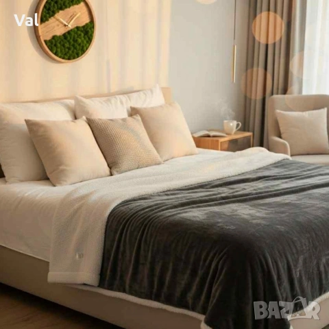 Топло и уютно дори в най-студените вечери – двустранно одеяло тип “Шерпа”, снимка 3 - Олекотени завивки и одеяла - 53014651