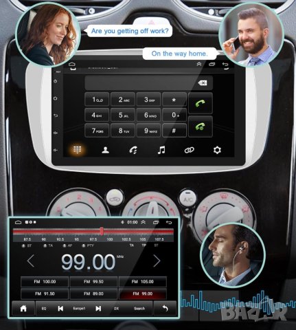 Мултимедия с Андроид за Ford Focus, S-Max, Mondeo 9, Galaxy, C-Max, Kuga, Двоен дин, с Android, Ford, снимка 5 - Аксесоари и консумативи - 43341657