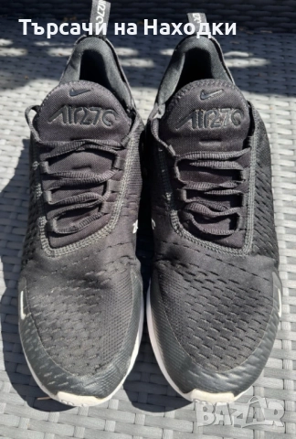 €160 Мъжки маратонки Nike Air Max 270 Black Gym Running кецове за бягане черни EU 45 / US 11.5 , снимка 3 - Маратонки - 52176144