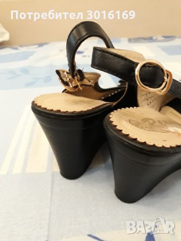 черни дамски обувки, снимка 3 - Дамски ежедневни обувки - 32381323