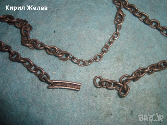 ПОСРЕБРЕНА ЗДРАВА СТОМАНЕНА ВЕРИЖКА СИНДЖИРЧЕ с ПОСРЕБРЕНА или СРЕБЪРНА АРТ ВИСУЛКА 18650, снимка 5 - Колиета, медальони, синджири - 35053741