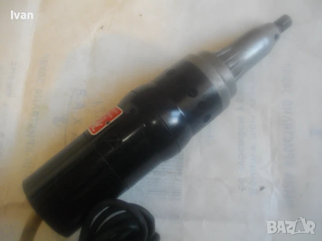 Немски оригинален старото качество електрически прав шлайф 20000 об/мин 230W цанга ф6мм ОТЛИЧЕН, снимка 17 - Други инструменти - 51311022