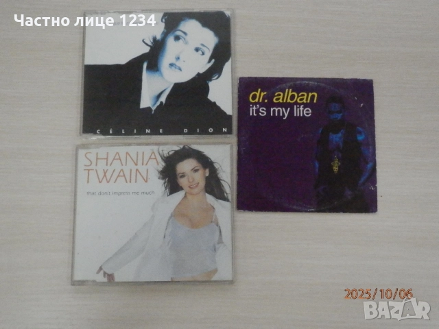 Shania Twain - Dr. Alban - Celine Dion - CD singles
