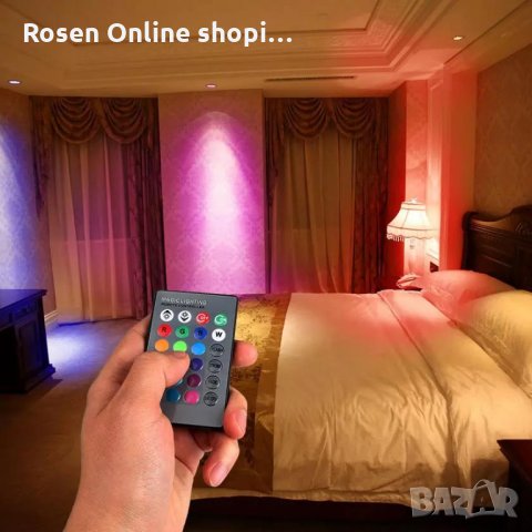 Цветна LED крушка с дистанционно , с 16 цвята, 4 режима и 4 нива на яркост, снимка 3 - Крушки - 34815099