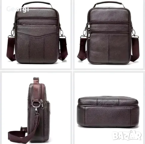 Гореща Промоция*/ Функционална висококачествена Мъжка кросбоди чанта /Естествена кожа!, снимка 12 - Чанти - 49293764