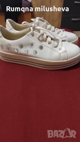 Дамски бели кецове, снимка 5 - Кецове - 52900290