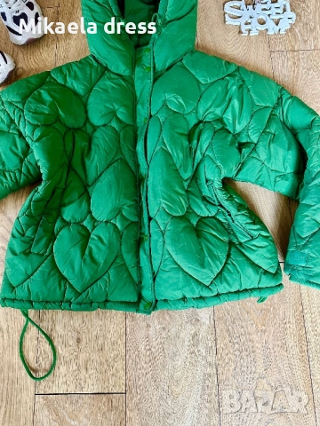 Разкошно, супер свежо и топло зимно яке от Fabienne Chapot в зелен цвят. Идеално за стилни и модерни, снимка 6 - Якета - 52371732