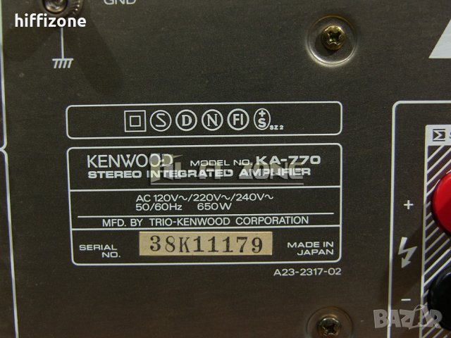 УСИЛВАТЕЛ   Kenwood ka-770 , снимка 9 - Ресийвъри, усилватели, смесителни пултове - 43018432