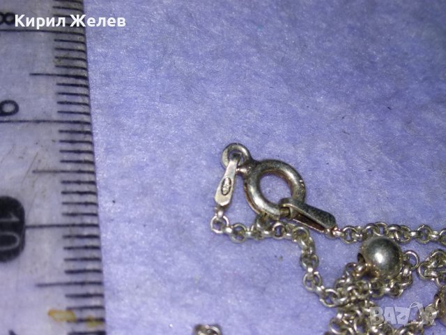 ПОСРЕБРЕНО ИТАЛИАНСКО НЕЖНО ФЕШЪН АРТ КОЛИЕ от БЛАГОРОДНА НЕРЪЖДАЕМА СТОМАНА 40233, снимка 10 - Колиета, медальони, синджири - 43225098