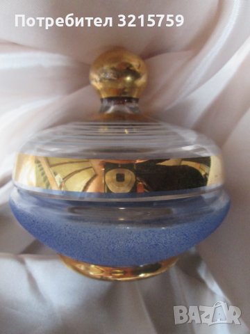 Стъклена купа, бонбониера,позлата, снимка 8 - Декорация за дома - 39325020