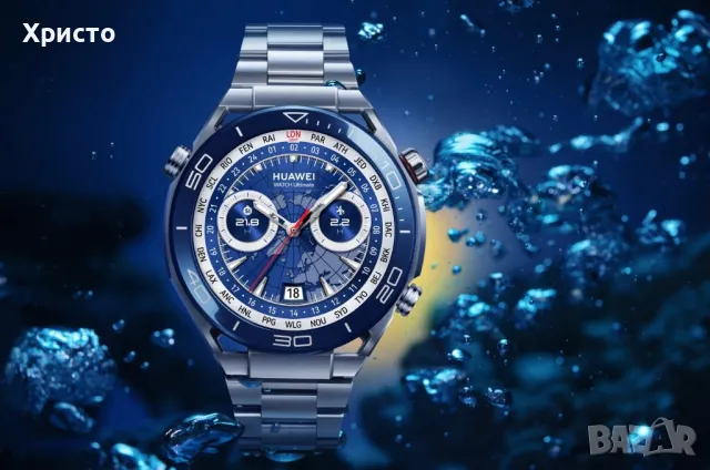 НОВ!!! Смарт часовник Huawei Watch Ultimate Voyage, VOYAGE BLUE, снимка 2 - Смарт часовници - 47749600